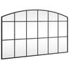 vidaXL Miroir mural noir 100x60 cm arche fer