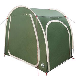 vidaXL Tente de rangement pour v&eacute;los avec toit Vert 218 x 156 x 180 cm