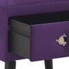 vidaXL Table de chevet Violet fonc&eacute; 40x35x40 cm Velours