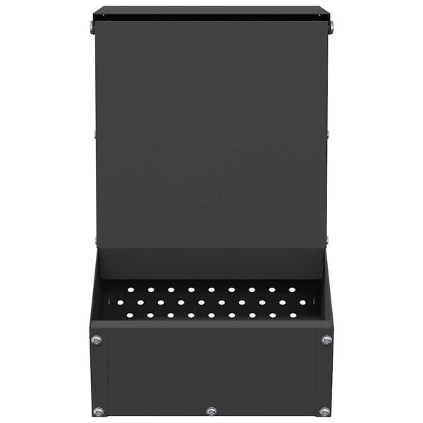 vidaXL Distributeur pour lapins Noir 17,5 x 26 x 28,5 cm