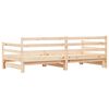 vidaXL Lit de jour et lit gigogne sans matelas 90x200 cm bois massif