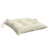vidaXL Coussins de chaise lot de 6 blanc crème 50x50x7 cm tissu oxford