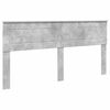 vidaXL T&ecirc;te de lit Gris b&eacute;ton Bois d'ing&eacute;nierie