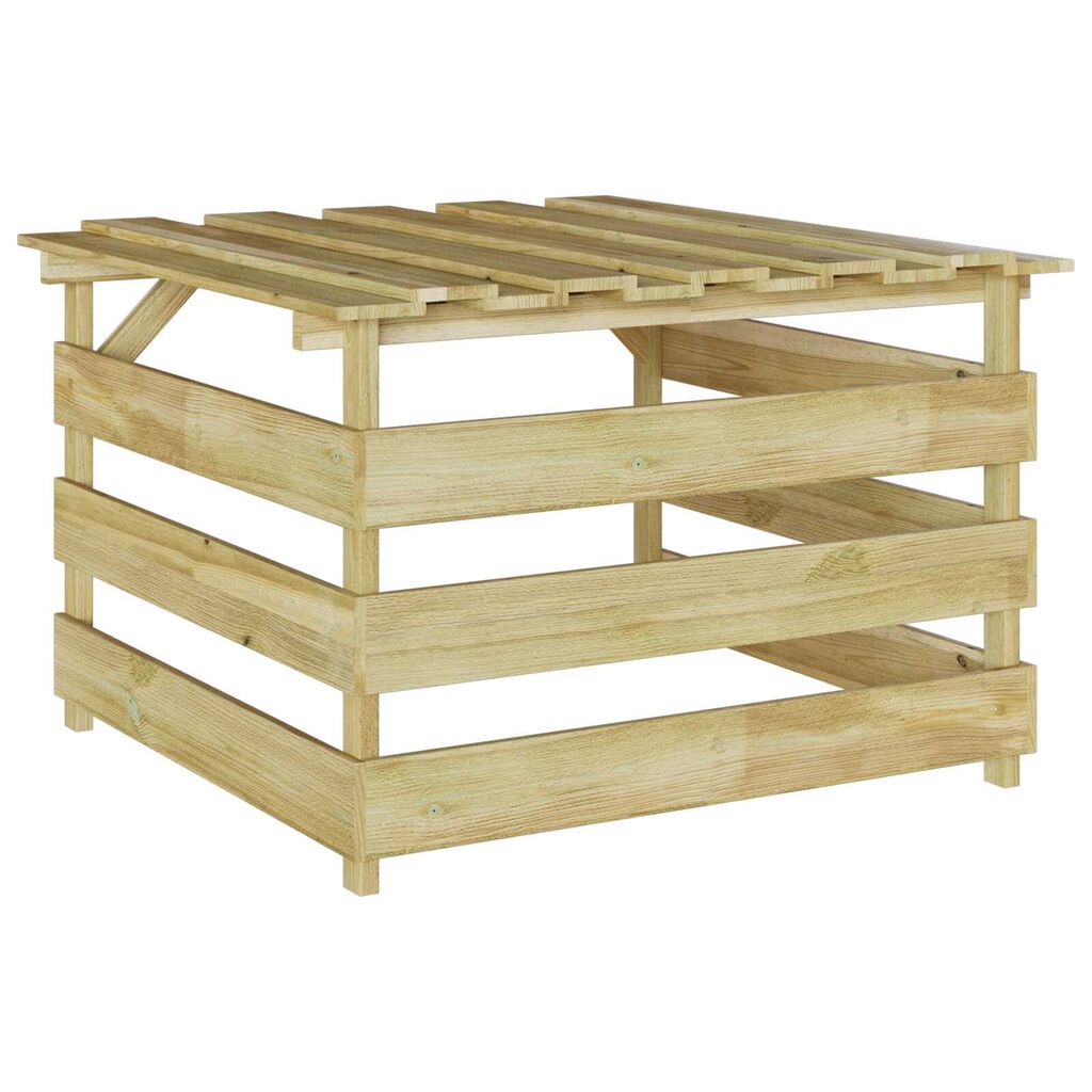 Abri Tondeuse Automatique Garage Tondeuse Robot VidaXL 70x80x38cm - Bois Pin Imprégné - Abri Jardin Garage Robot Tondeuse Worx