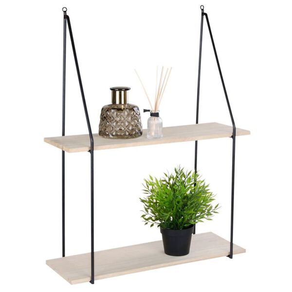 House Nordic &Eacute;tag&egrave;re Julie Naturel et noir