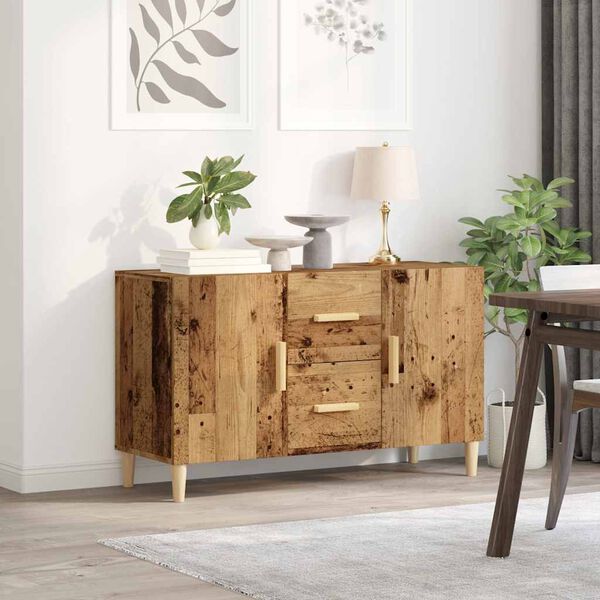 vidaXL Buffet vieux bois 100x36x60 cm bois d'ing&eacute;nierie