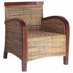 vidaXL Fauteuil Rotin tiss&eacute; &agrave; la main
