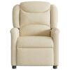 vidaXL Fauteuil de massage inclinable Cr&egrave;me Tissu