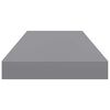vidaXL &Eacute;tag&egrave;res murales flottantes 4 pcs Gris 60x23,5x3,8 cm MDF