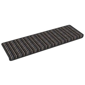 vidaXL Tapis d'escalier auto-adh&eacute;sifs 15 pc 65 x 21 x 4 cm Non-Slip