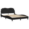 vidaXL Cadre de lit Viana sans matelas noir 140x200 cm similicuir