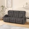 vidaXL Fauteuil de massage inclinable avec porte-gobelets 3 places