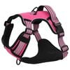 vidaXL Harnais pour chien avec bandes réfléchissantes réglables rose M