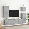 vidaXL Meubles TV muraux 2 pcs gris b&eacute;ton 80x30x41 cm