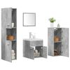 vidaXL Ensemble de meubles de salle de bain 5 pcs gris b&eacute;ton