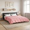 vidaXL Duvet d'&eacute;t&eacute; simple Matelass&eacute; Rose 200 x 220 cm Microfibre