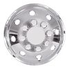Carpoint Ensemble d'enjoliveur de roue sph&eacute;rique 38 cm chrome