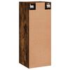 vidaXL Armoire murale chêne fumé 34,5x34x90 cm bois d'ingénierie