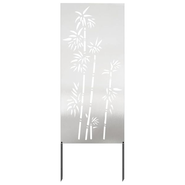 vidaXL &Eacute;cran de confidentialit&eacute; de jardin Floral Argent&eacute; 50 x 140 cm