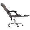 vidaXL Fauteuil inclinable de bureau Gris Similicuir