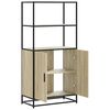 vidaXL Buffet haut chêne sonoma 68x35x139 cm bois d'ingénierie métal