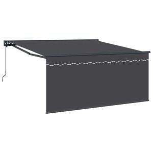 vidaXL Auvent R&eacute;tractable Anthracite 350 x 300 cm
