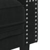 vidaXL Canapé Chesterfield avec traversins 3 places noir velours