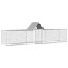 vidaXL Poulailler 5 x 1 x 1,5 m Acier galvanis&eacute;