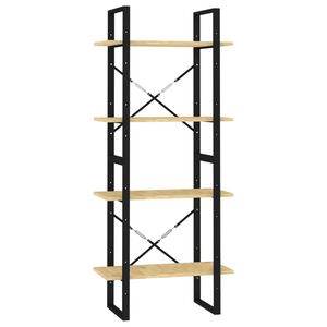 vidaXL Biblioth&egrave;que &agrave; 4 niveaux 60x30x140 cm Bois de pin massif