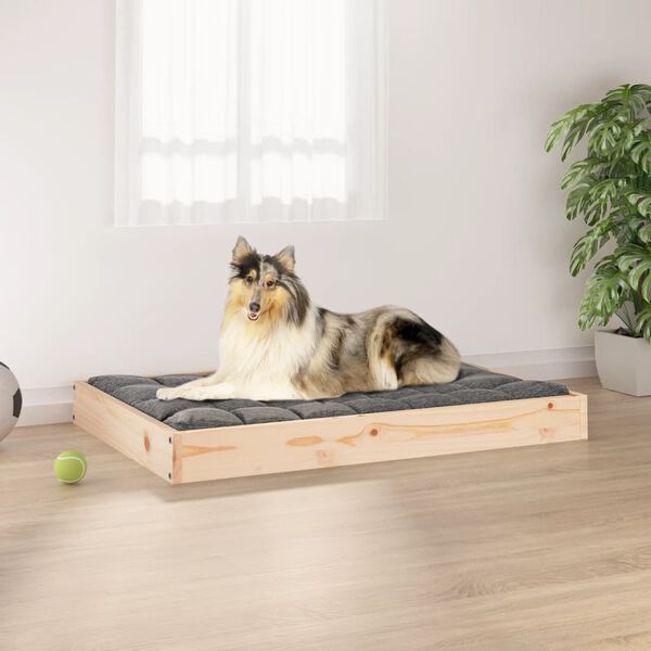 vidaXL Lit pour chien 91,5x64x9 cm Bois de pin solide