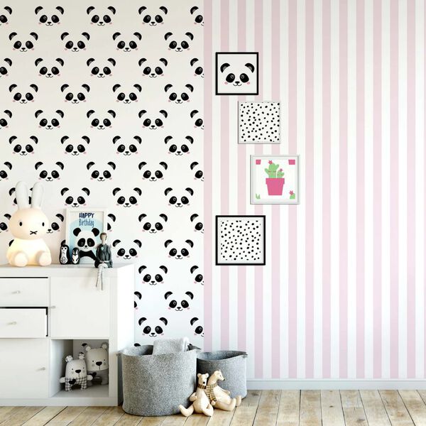 Noordwand Papier peint Fabulous World Panda Blanc