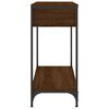 vidaXL Table console chêne marron 75x34,5x75 cm bois d'ingénierie
