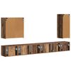 vidaXL Ensemble de meuble TV mural Montage mural 6 pcs Bois Ancien