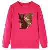 Sweatshirt pour enfants rose vif 116