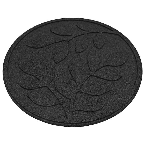 vidaXL Pierre de marchage 6 pcs Noir &Oslash; 44 x 2 cm Caoutchouc