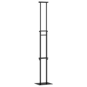 vidaXL Pr&eacute;sentoirs de salon Noir 30 x 23,5 x 210 cm Acier