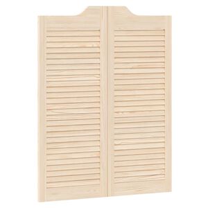 vidaXL Portes battantes 100 x 40 cm Bois de pin massif Naturel