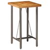 vidaXL Table de bar Teck recycl&eacute; massif 60x60x107 cm