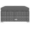 vidaXL Salon de jardin 12 pcs avec coussins R&eacute;sine tress&eacute;e Gris