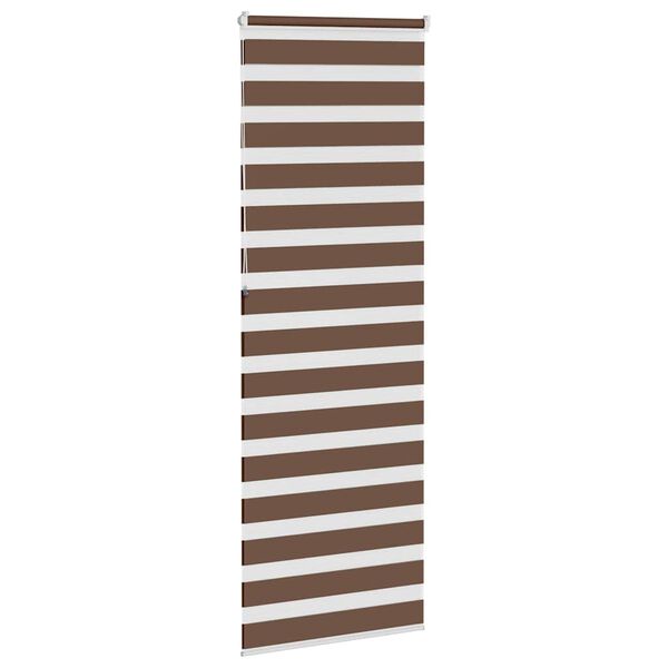 vidaXL Store z&egrave;bre marron 80x230 cm largeur du tissu 75,9 cm polyester