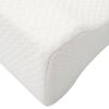 vidaXL Knee Pillow Blanc Mousse &agrave; m&eacute;moire et polyester