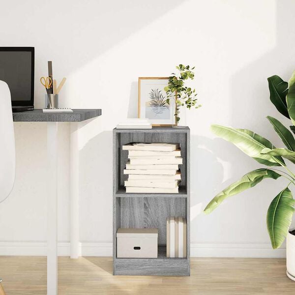 vidaXL Bibliothèque sonoma gris 40x24x76 cm bois d'ingénierie