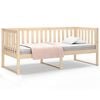 vidaXL Lit de jour sans matelas 100x200 cm bois de pin massif