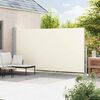 vidaXL Auvent lat&eacute;ral r&eacute;tractable de patio 200x500 cm Cr&egrave;me