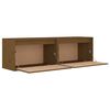 vidaXL Armoires murales 2pcs Marron miel 60x30x35cm Bois de pin massif