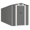vidaXL Abri de jardin Gris clair 192x523x223 cm Acier galvanisé