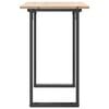vidaXL Table &agrave; manger cadre en O 100x50x75 cm bois de pin massif acier