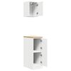 vidaXL Armoires de garage 2 pcs blanc bois d'ingénierie