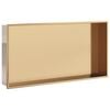 vidaXL Niche de douche dor&eacute; bross&eacute; 62x32x9 cm acier inoxydable