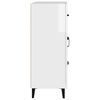 vidaXL Buffet Blanc brillant 69,5x34x90 cm Bois d'ing&eacute;nierie